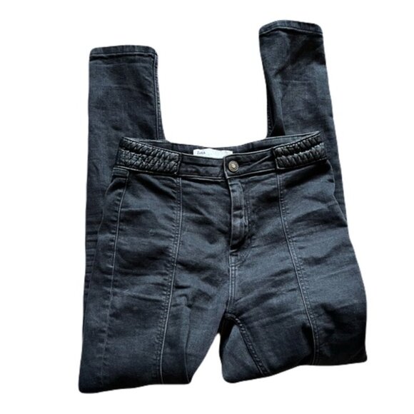 Zara Jeans 04US 24 Black Skinny - Picture 3 of 4